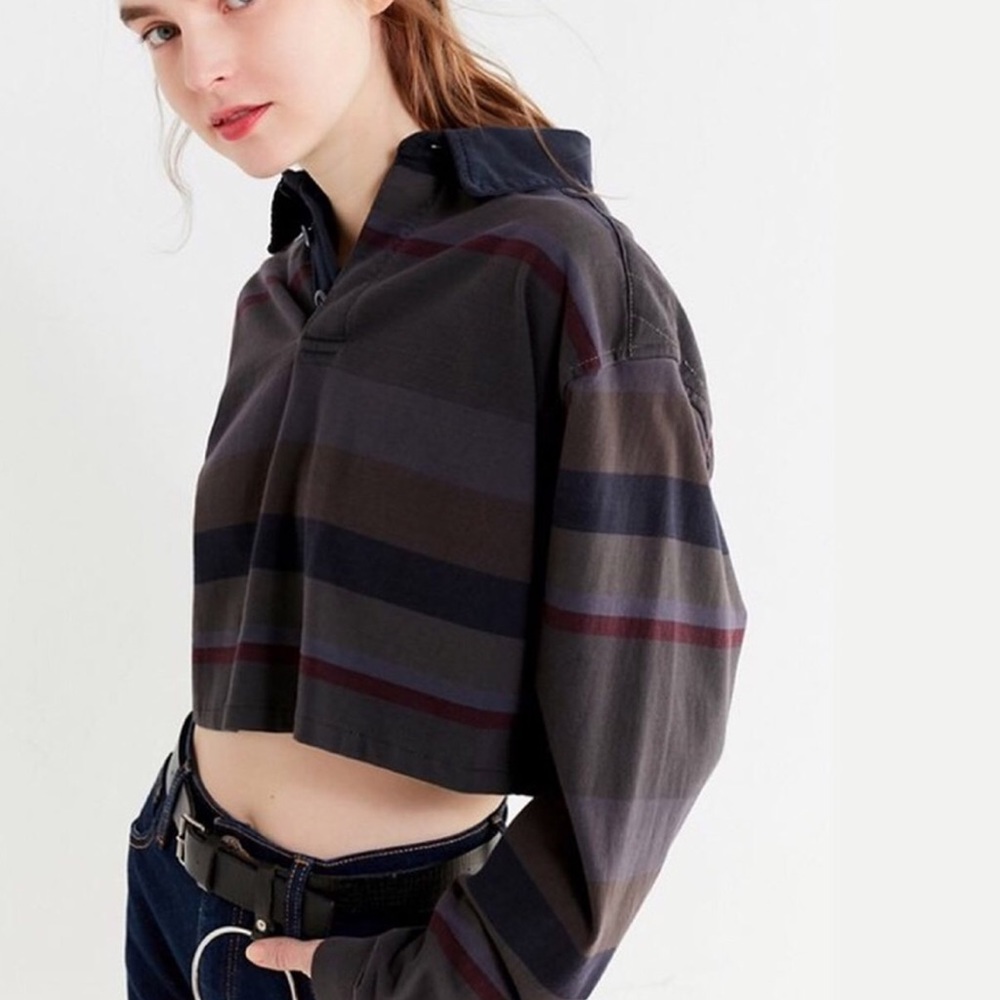 Urban Renewal Cropped Rugby Shirt